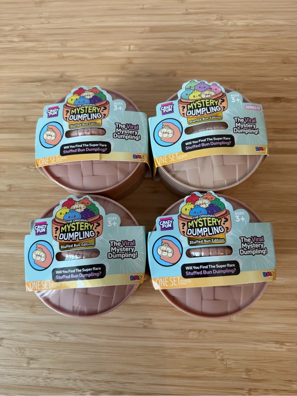 Lot of 4 Viral Mystery Stuffed Bun Dumplings